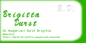 brigitta durst business card